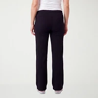 24seven Comfort Apparel Maternity Womens Wide Leg Pull-On Pant