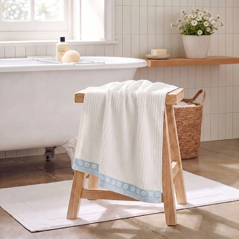 Intelligent Design Flora Rib 2-pc. Quick Dry Bath Towel Set