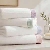 Intelligent Design Flora Rib 2-pc. Quick Dry Bath Towel Set