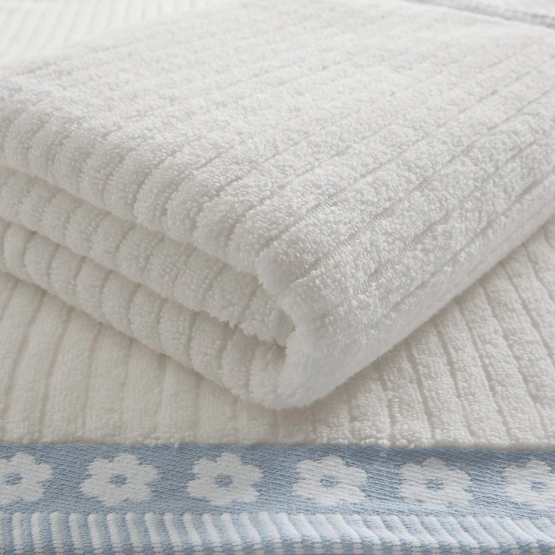 Intelligent Design Flora Rib 2-pc. Quick Dry Bath Towel Set