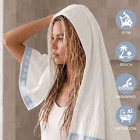 Intelligent Design Flora Rib 2-pc. Quick Dry Bath Towel Set
