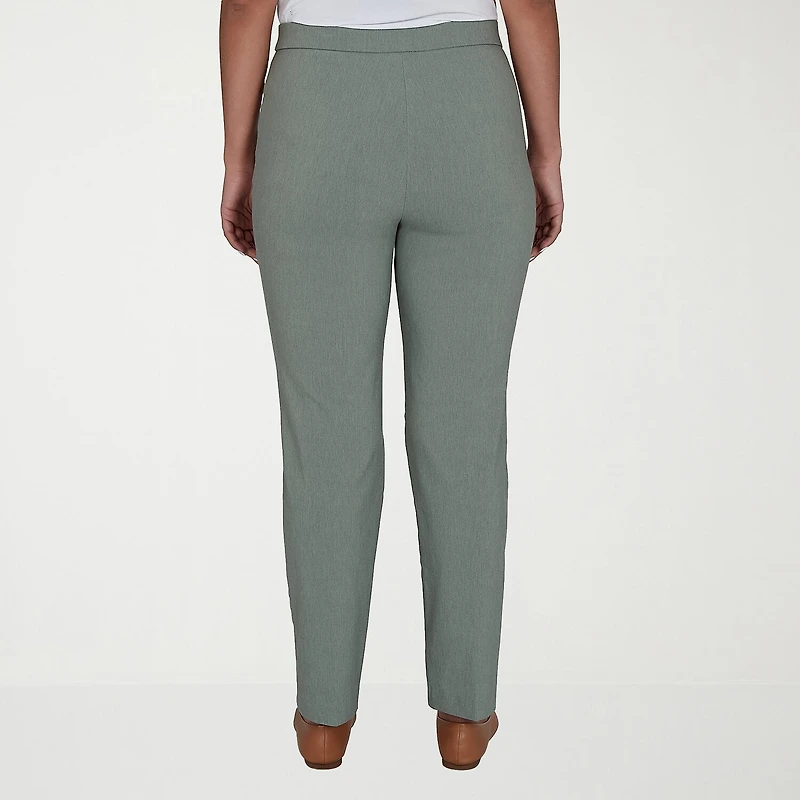 Alfred Dunner Provence Womens Straight Pull-On Pant
