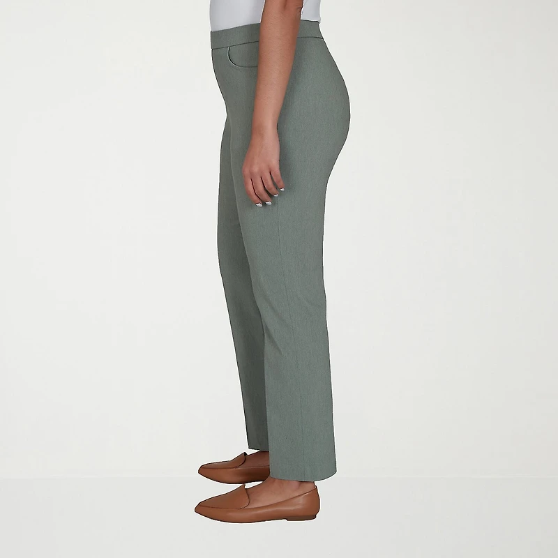 Alfred Dunner Provence Womens Straight Pull-On Pant