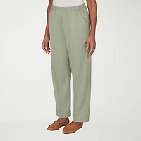 Alfred Dunner Indigo Girls Womens Mid Rise Pull-On Pant