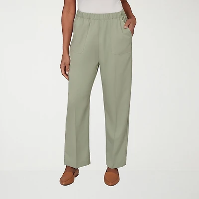 Alfred Dunner Indigo Girls Womens Mid Rise Pull-On Pant