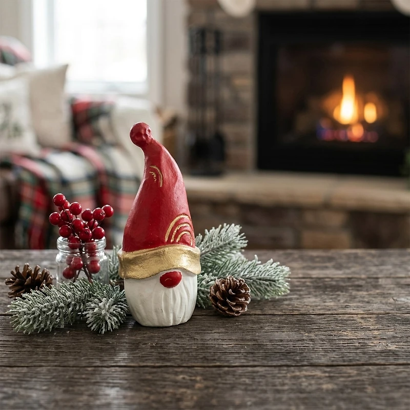 Santa Cast Iron 5.75''H Gnome