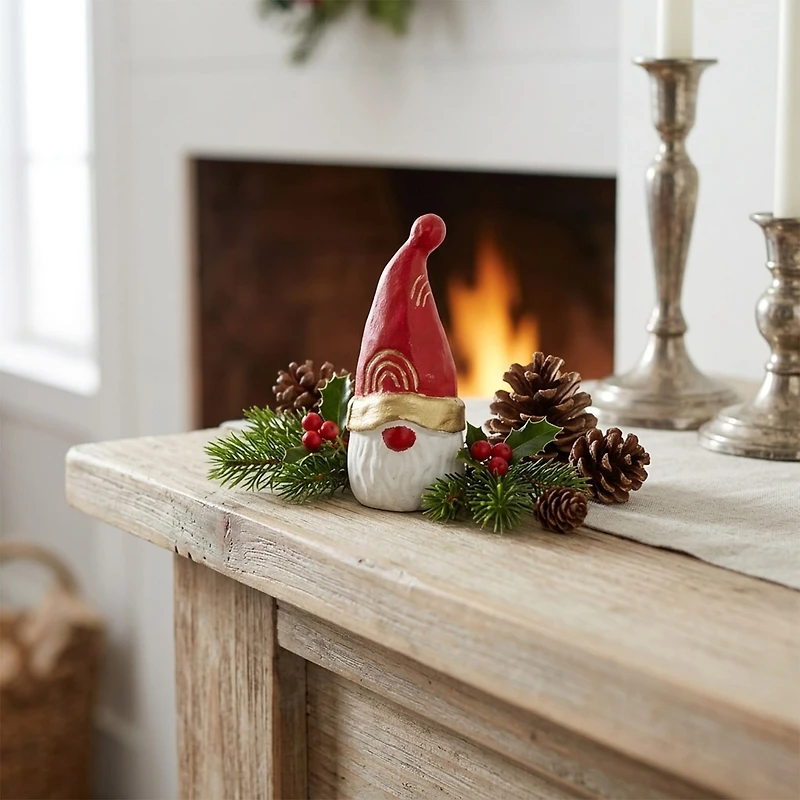 Santa Cast Iron 4.5''H Gnome
