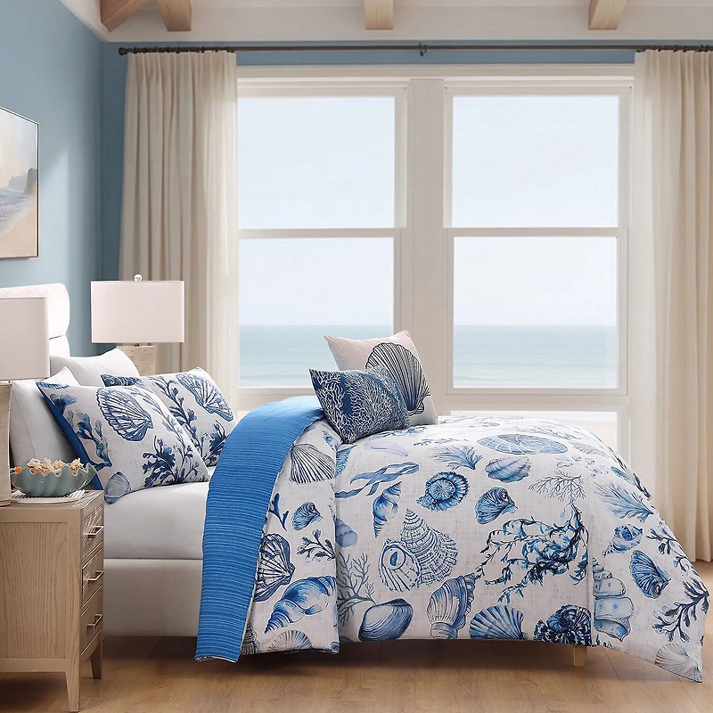 Bebejan Shells And Seaplants 5-pc. Reversible Comforter Set