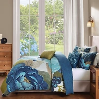 Bebejan Teal Tapestry 5-pc. Reversible Comforter Set