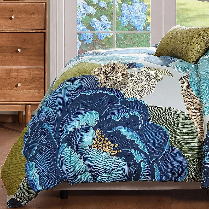 Bebejan Teal Tapestry 5-pc. Reversible Comforter Set