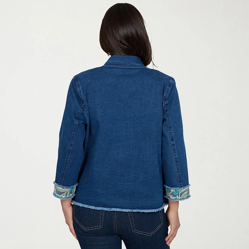 Alfred Dunner Indigo Girls Womens Denim Jacket
