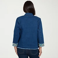 Alfred Dunner Indigo Girls Womens Denim Jacket