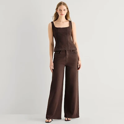 a.n.a Womens Highest Rise Wide Leg Jean