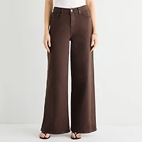 a.n.a Womens Highest Rise Wide Leg Jean