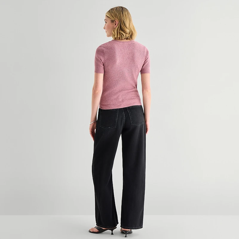 a.n.a Womens Low Rise Loose Fit Jean