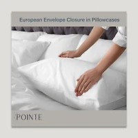 Pointehaven Long Staple Cotton Percale Double Line 300tc Sheet Set