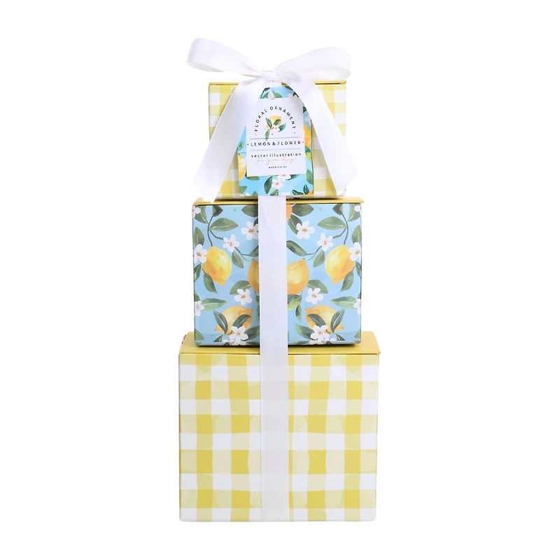 Alder Creek Lemon Twist 3-High Tower Food Set