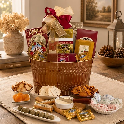 Alder Creek Lasting Impressions Gift Basket Food Set