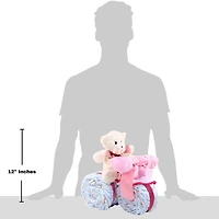 Alder Creek Pink Tricycle Diaper Cake Food Set