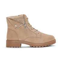 Pop Womens Sidney Flat Heel Booties