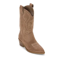 Mia Girl Womens Faylinn Stacked Heel Cowboy Boots