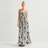 Hurley Womens Juniors Square Neck Sleeveless Sundress