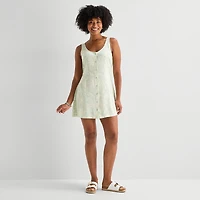 Hurley Womens Juniors Round Neck Sleeveless Sundress