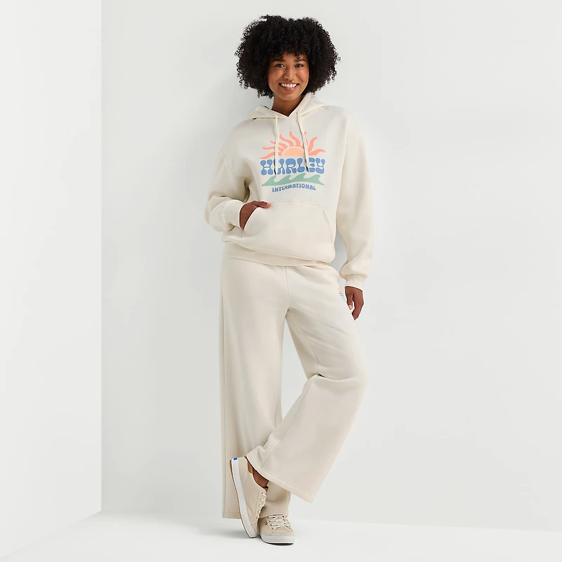 Hurley Womens Juniors Long Sleeve Fleece Hoodie