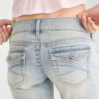 AEROPOSTALE Womens Juniors Low Rise Flare Leg Jean