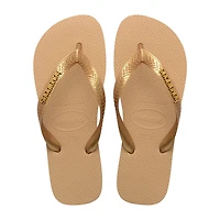 Havaianas® Womens Top Logo Metallic Flip-Flops