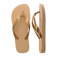 Havaianas® Womens Top Logo Metallic Flip-Flops