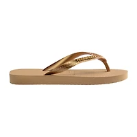 Havaianas® Womens Top Logo Metallic Flip-Flops