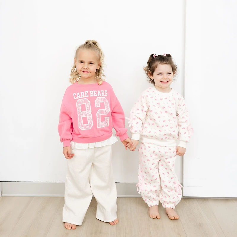 Grayson Little Toddler Girls Wide Leg Relaxed Fit Pull-On Pant