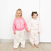 Grayson Little Toddler Girls Wide Leg Relaxed Fit Pull-On Pant