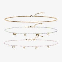 AEROPOSTALE Womens Glass 14 Inch Choker Necklace