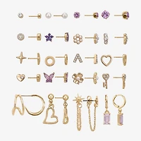 AEROPOSTALE Womens Crystal 9 Pair Earring Set