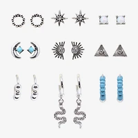 AEROPOSTALE Womens Crystal 9 Pair Earring Set