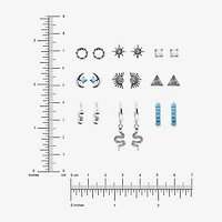 AEROPOSTALE Womens Crystal 9 Pair Earring Set