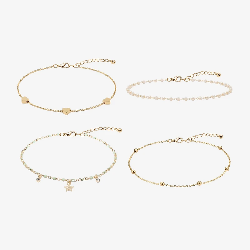 AEROPOSTALE Womens 4-pc. Glass Bracelet Set