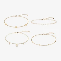 AEROPOSTALE Womens 4-pc. Glass Bracelet Set