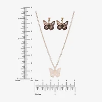 AEROPOSTALE Womens Butterfly 2-pc. Necklace Set