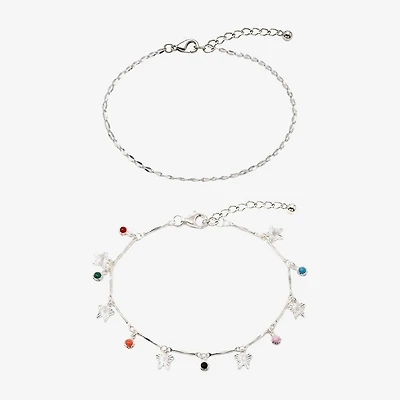 AEROPOSTALE Delicates Womens 9 Inch Solid Bead Ankle Bracelet