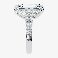 Signature By Modern Bride (G / Vs2-Si1) Womens 10 1/2 Ct. T.W. Lab Grown White Diamond 14K Gold Rectangular Side Stone Engagement Ring