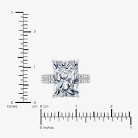 Signature By Modern Bride (G / Vs2-Si1) Womens 10 1/2 Ct. T.W. Lab Grown White Diamond 14K Gold Rectangular Side Stone Engagement Ring