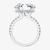 Signature By Modern Bride (G / Vs2-Si1) Womens 10 1/2 Ct. T.W. Lab Grown White Diamond 14K Gold Round Side Stone Engagement Ring