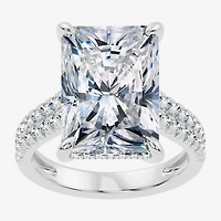 Signature By Modern Bride (G / Vs2-Si1) Womens 10 1/2 Ct. T.W. Lab Grown White Diamond 14K Gold Rectangular Side Stone Engagement Ring