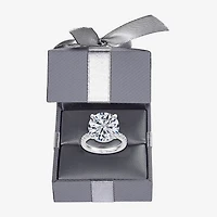 Signature By Modern Bride (G / Vs2-Si1) Womens 10 1/2 Ct. T.W. Lab Grown White Diamond 14K Gold Round Side Stone Engagement Ring