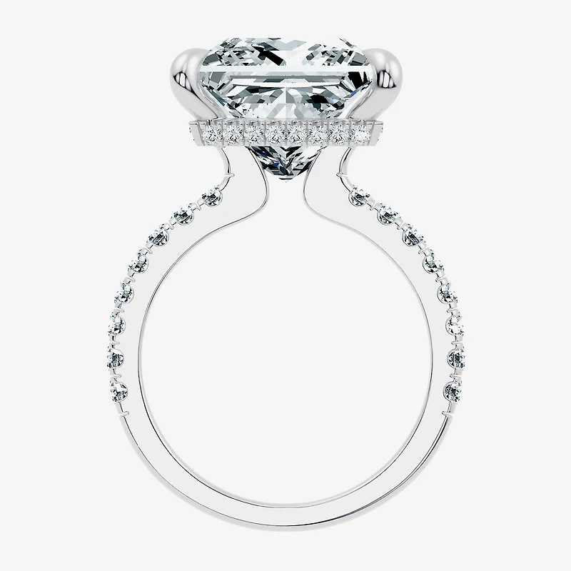 Signature By Modern Bride (G / Vs2-Si1) Womens 10 1/2 Ct. T.W. Lab Grown White Diamond 14K Gold Side Stone Engagement Ring