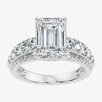 Signature By Modern Bride (G / Vs2-Si1) Womens 5 CT. T.W. Lab Grown White Diamond 10K Gold Side Stone Engagement Ring