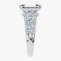 Signature By Modern Bride (G / Vs2-Si1) Womens 5 CT. T.W. Lab Grown White Diamond 10K Gold Side Stone Engagement Ring